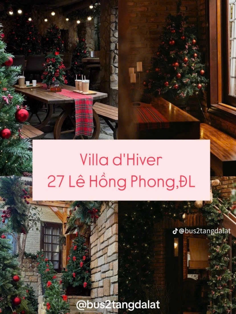 Quán Cafe Trang Trí Noel Đẹp - Cực Hot Tại Đà Lạt