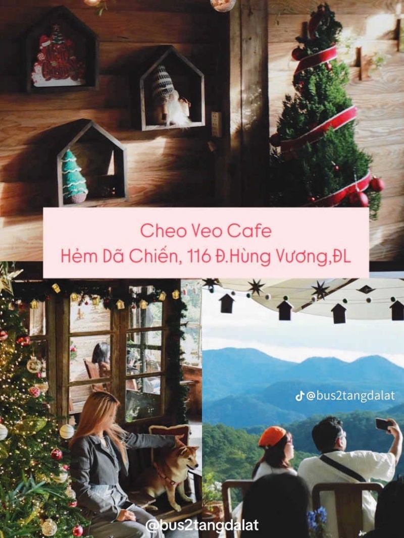 Quán Cafe Trang Trí Noel Đẹp - Cực Hot Tại Đà Lạt