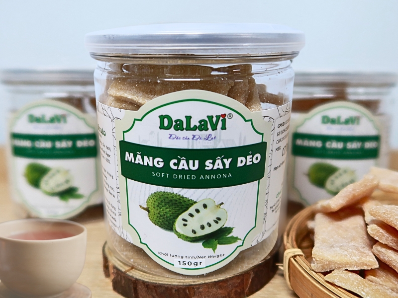 Mua mãng cầu sấy dẻo từ 100% mãng cầu xiêm tại DaLaVi