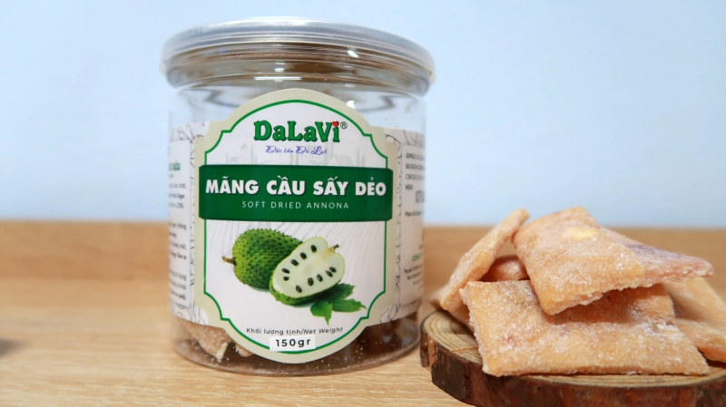 Mua mãng cầu sấy dẻo từ 100% mãng cầu xiêm tại DaLaVi