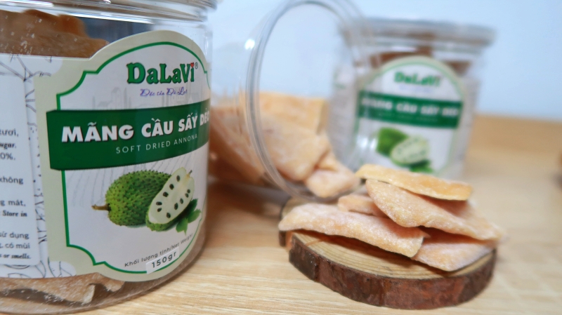 Mua mãng cầu sấy dẻo từ 100% mãng cầu xiêm tại DaLaVi