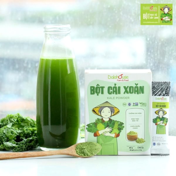 Bột cải xoăn (cải kale), công nghệ hiện đại, an toàn