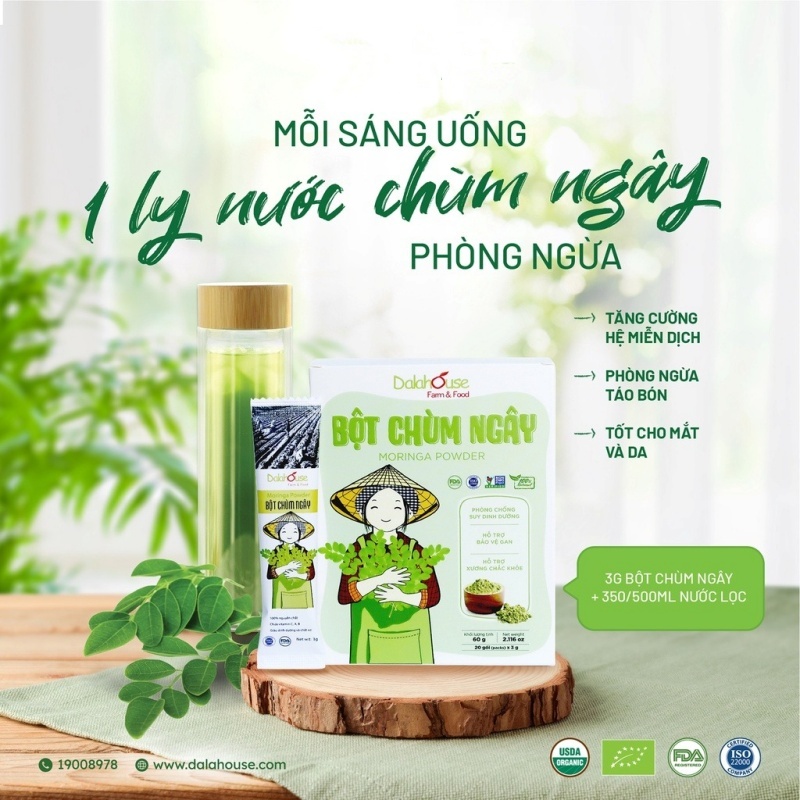 Bột rau củ quả sấy lạnh, 100% từ rau củ quả tươi ngon