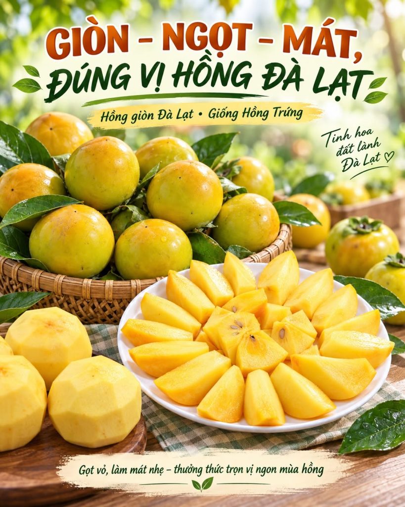 Hồng giòn Đà Lạt